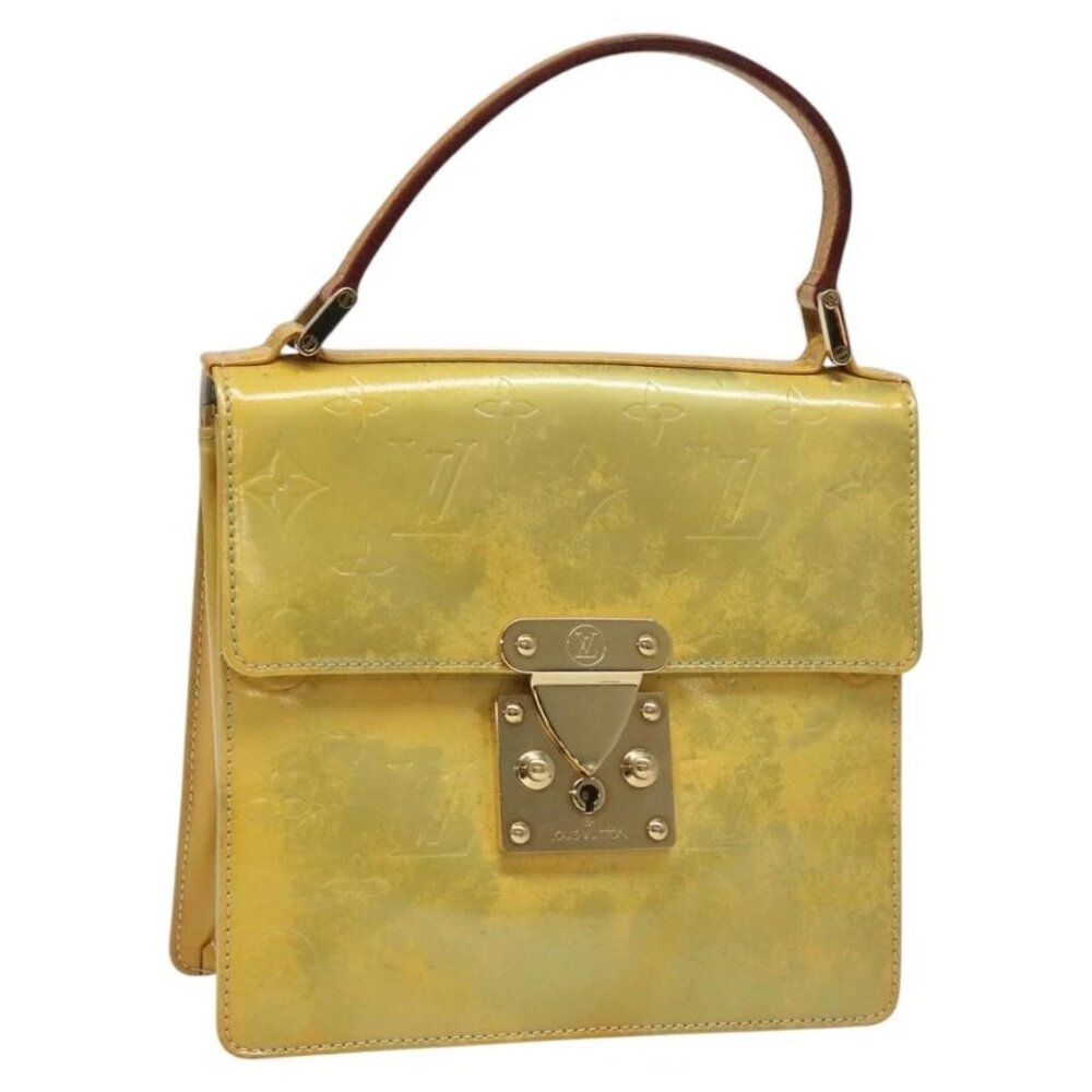 LOUIS VUITTON Monogram Vernis Spring Street Hand Bag Gris M91029 LV Auth 114335 - Picture 2 of 15